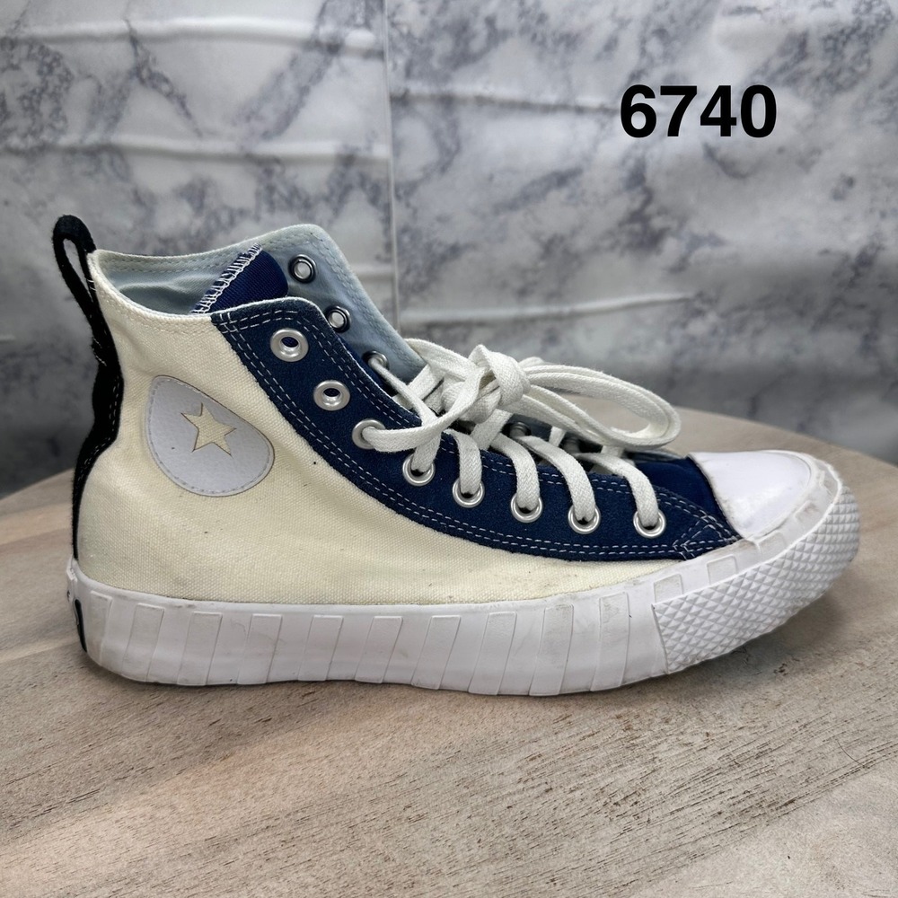 Converse Chuck Taylor CX Explore Hi Top Blue White Sneakers Men 7 Women 9